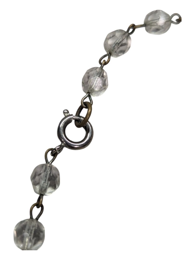 Clear Glass Bead Necklace