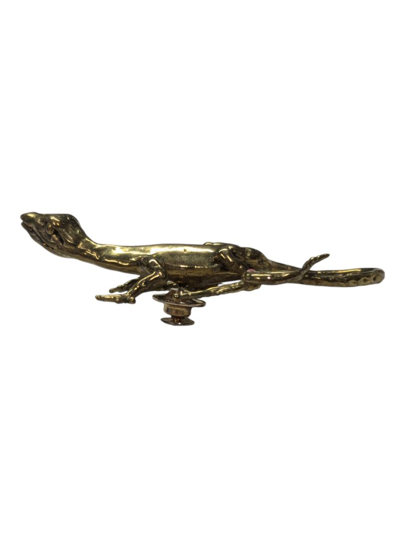 Gold-tone Gecco Brooch