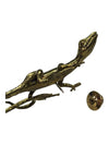 Gold-tone Gecco Brooch