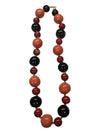 Red, Pink, and Black Acrylic Bead Necklace