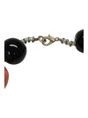 Bold Red, Orange & Black Beaded Statement Necklace