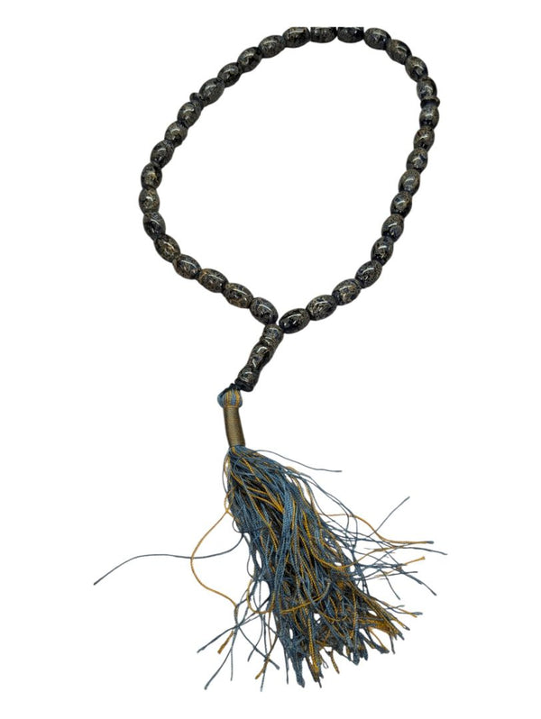 Yellow and Blue Islamic Prayer Beads