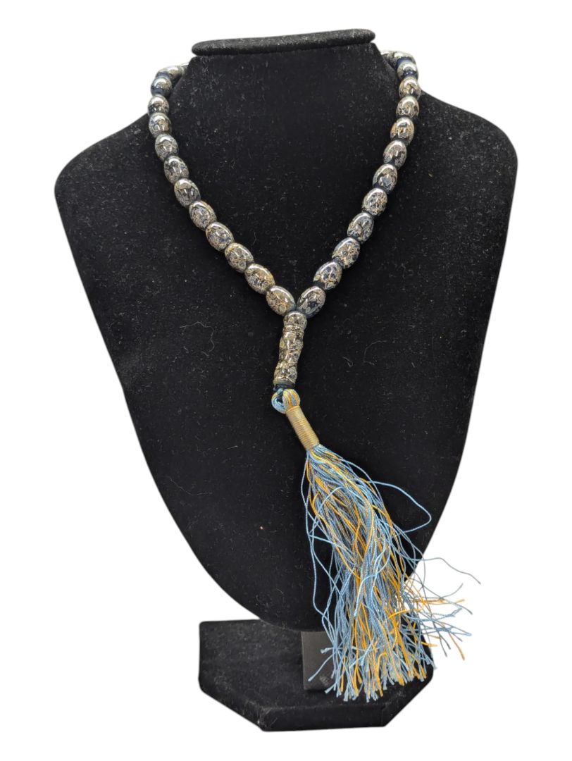 Yellow and Blue Islamic Prayer Beads