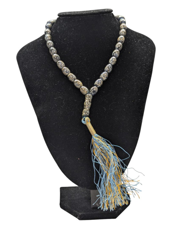 Yellow and Blue Islamic Prayer Beads