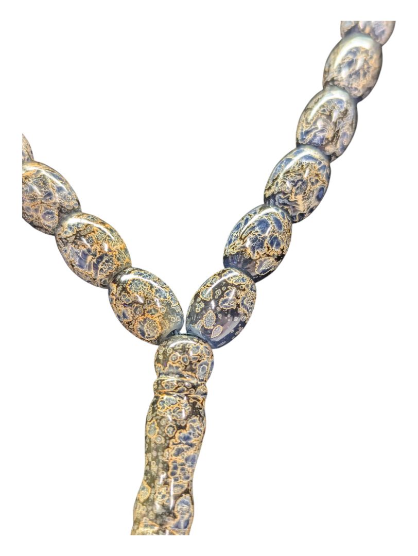 Yellow and Blue Islamic Prayer Beads