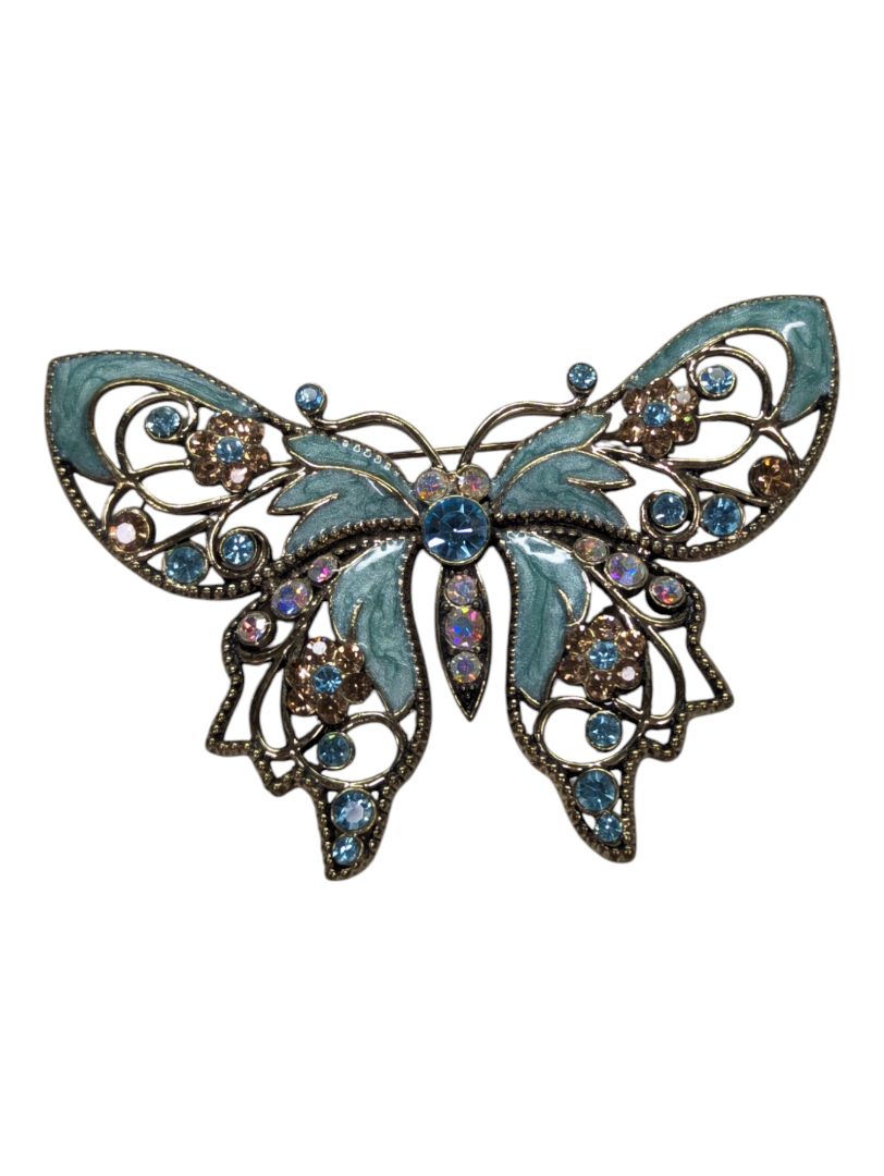 Avon Blue Butterfly Brooch