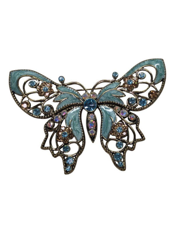 Avon Blue Butterfly Brooch