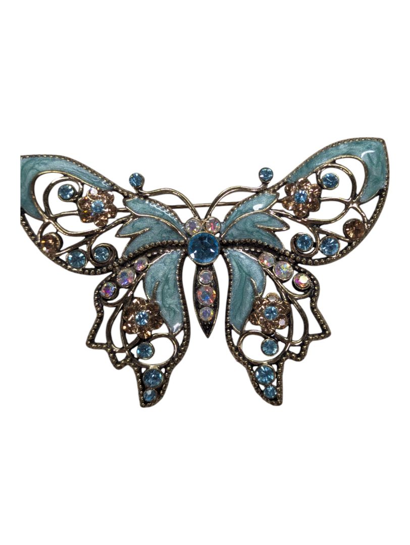 Avon Blue Butterfly Brooch
