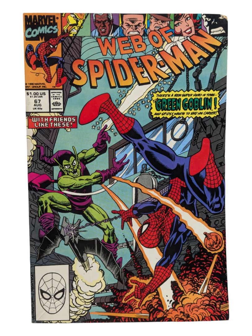 Web of Spider-Man #67 Green Goblin (1990)