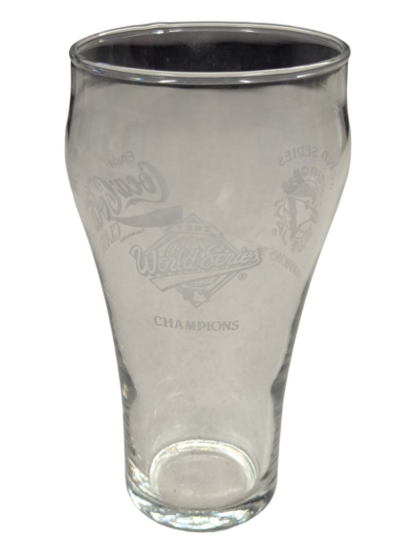 1992 Toronto Blue Jays World Series Champions Coca-Cola Classic Glass
