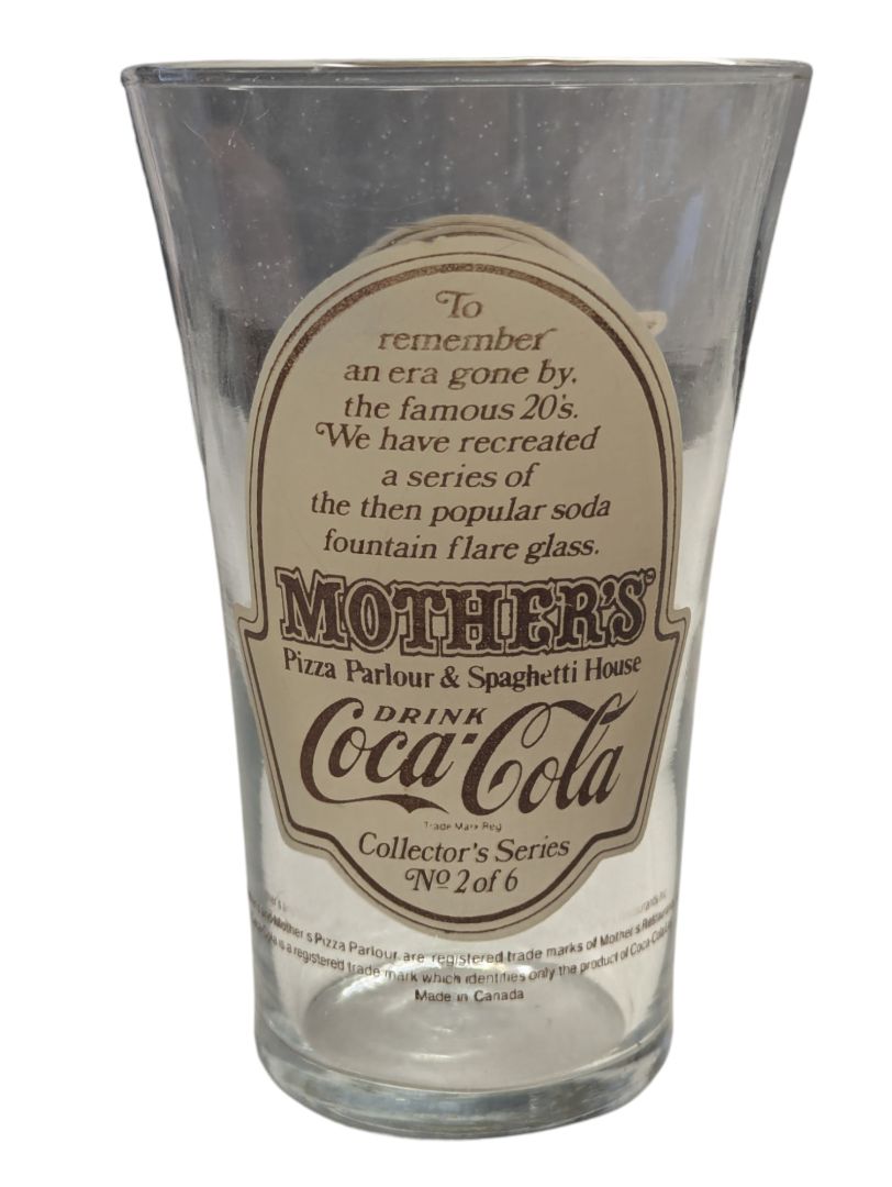 Mother's Pizza Parlour and Spaghetti House Coca-Cola Glass