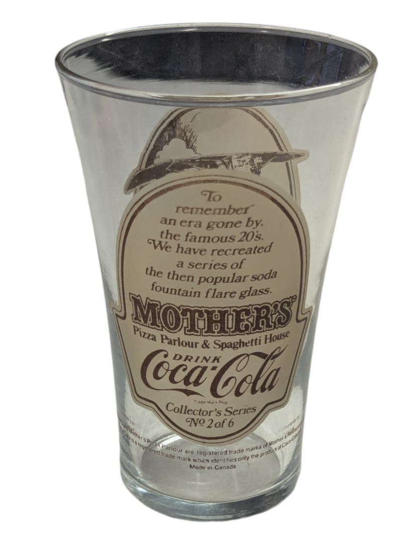 Mother's Pizza Parlour and Spaghetti House Coca-Cola Glass