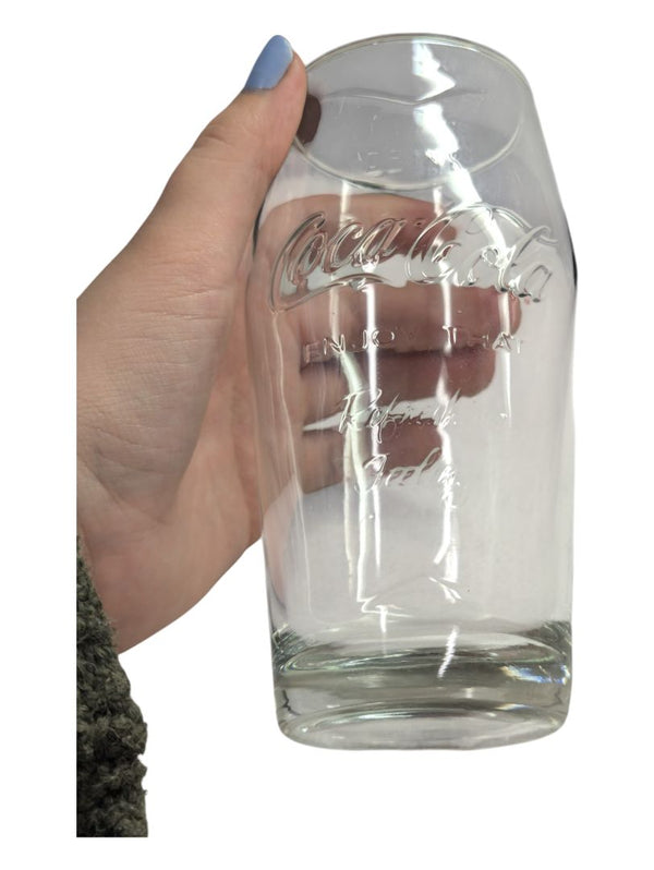 "Enjoy that Refreshing Feeling" Coca-Cola Glass