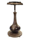 Brown Ceramic Ashtray Stand with Ashtray