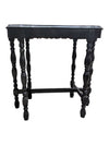 Black Victorian-Style End Table