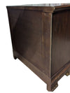 Solid Wood Nightstand with Gold-Tone Detailing