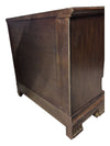 Solid Wood Nightstand with Gold-Tone Detailing