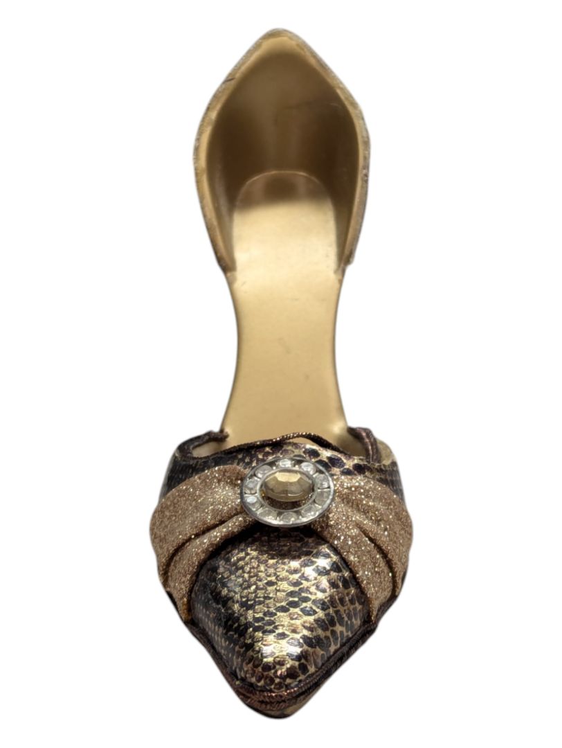 Mini Ceramic Shoe -Snake Skin