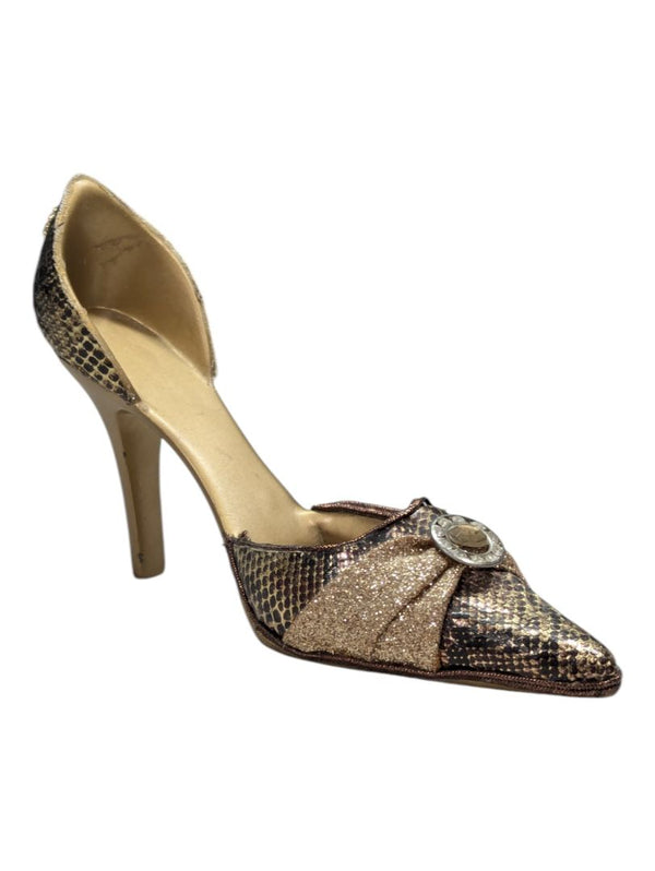 Mini Ceramic Shoe -Snake Skin