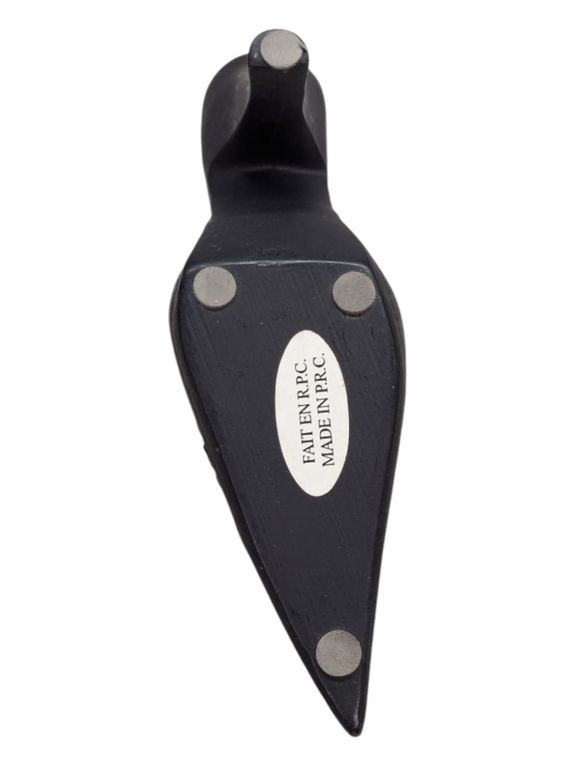 Mini Ceramic Shoe -Black with Pointed Toe