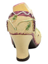 Mini Ceramic Shoe- Cream Shoes with Grapes