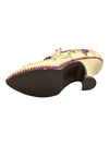Mini Ceramic Shoe- Cream Shoes with Grapes