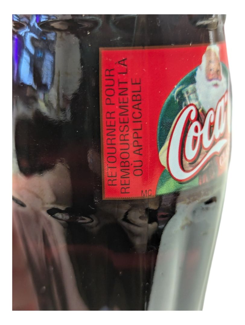 Lot of 5 Classic Chirstmas Coca-Cola bottles