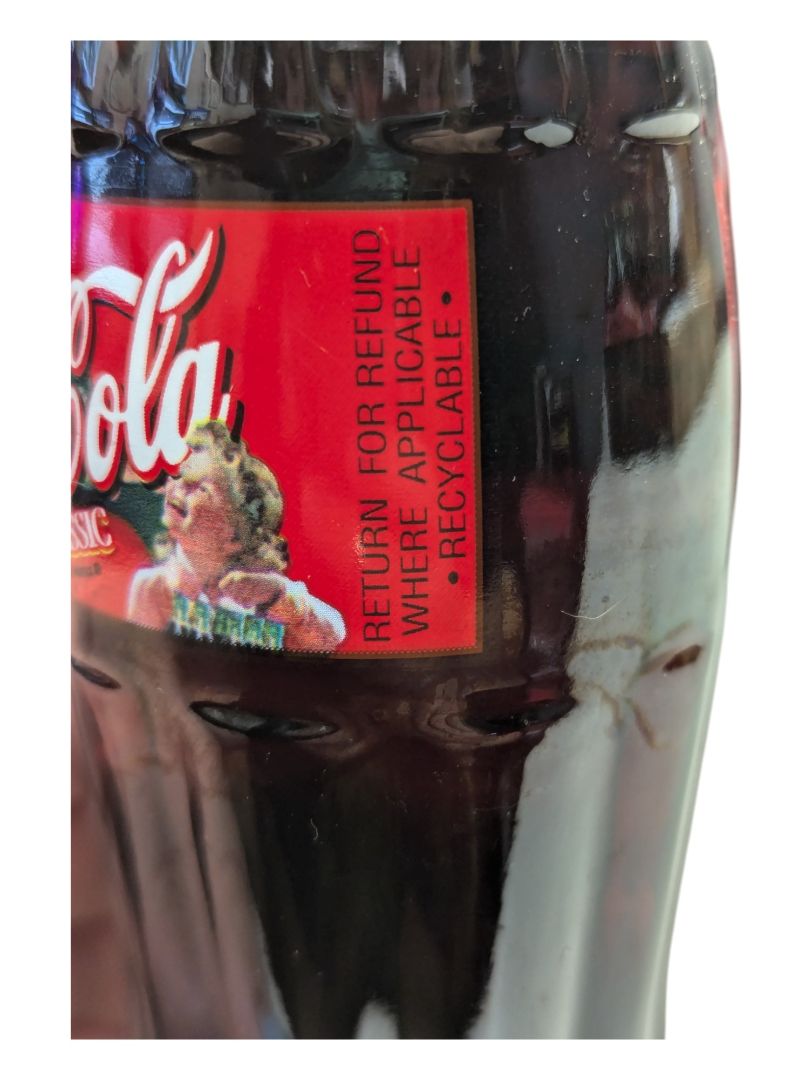 Lot of 5 Classic Chirstmas Coca-Cola bottles