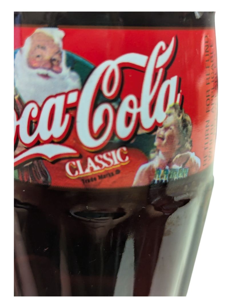 Lot of 5 Classic Chirstmas Coca-Cola bottles