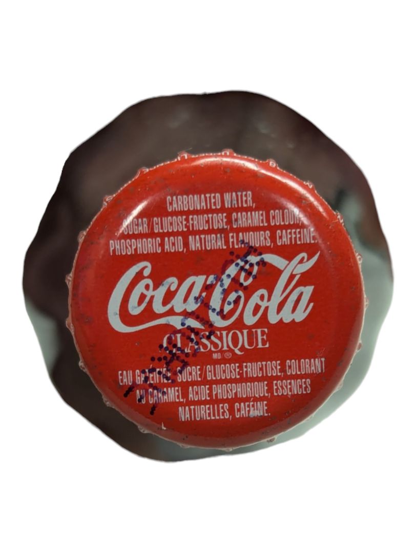 Lot of 5 Classic Chirstmas Coca-Cola bottles