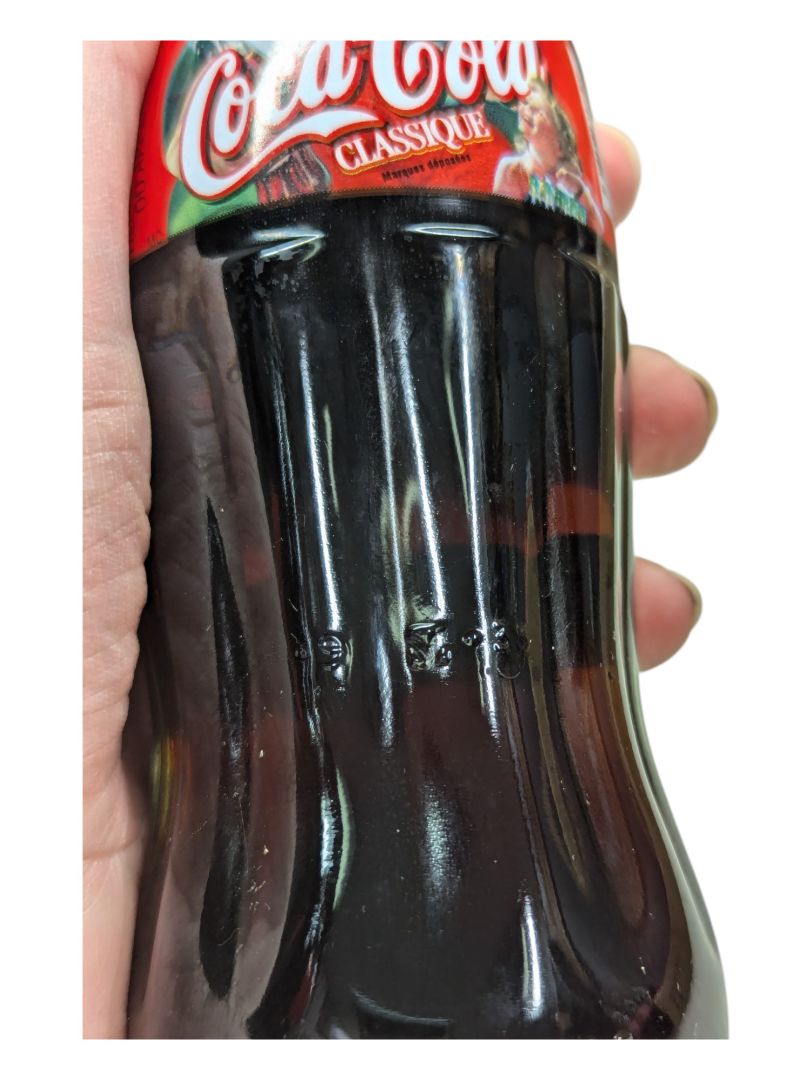 Lot of 5 Classic Chirstmas Coca-Cola bottles