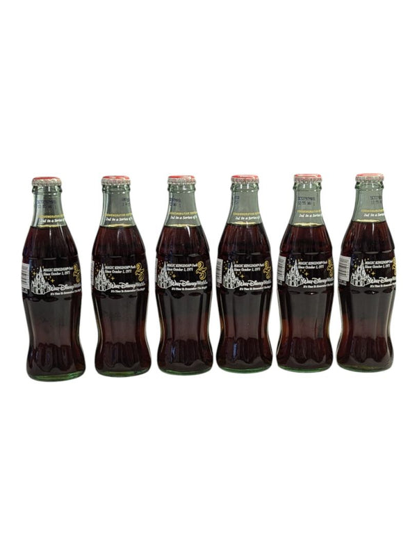 Lot of 6 Classic Maigc Kingdom Coca-Cola Bottles