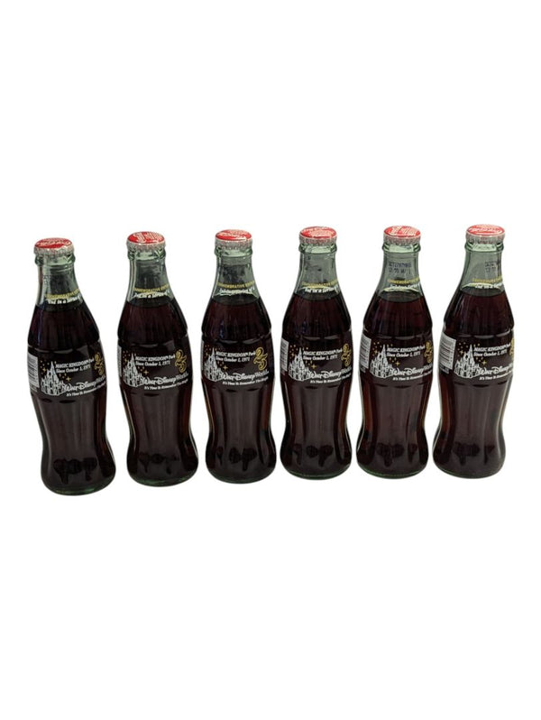 Lot of 6 Classic Maigc Kingdom Coca-Cola Bottles