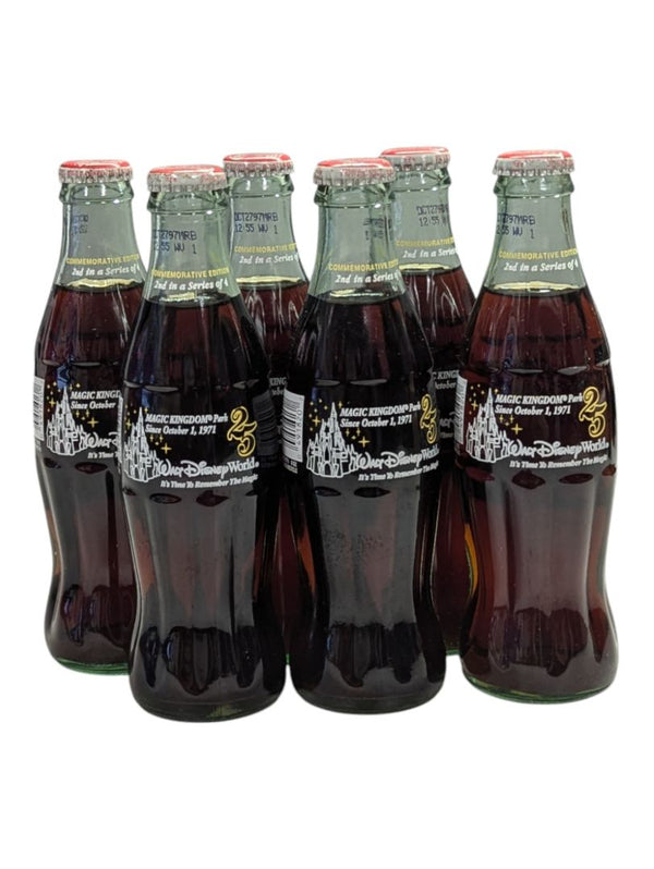 Lot of 6 Classic Maigc Kingdom Coca-Cola Bottles