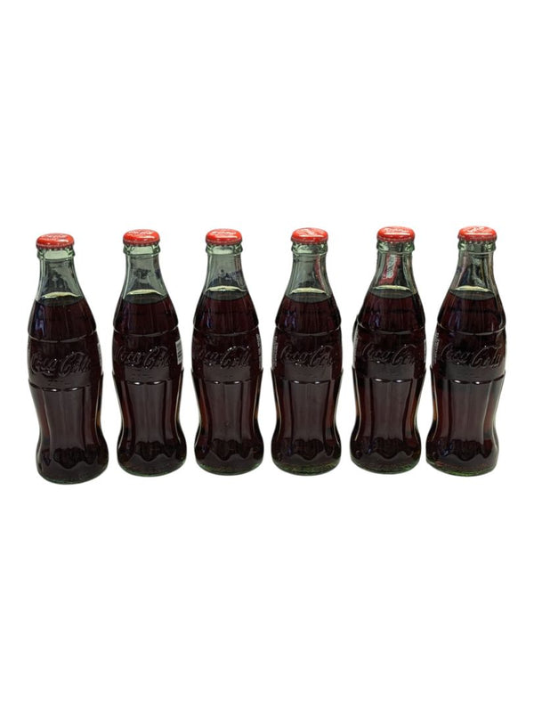 Lot of 6 Classic Coca-Cola Bottles