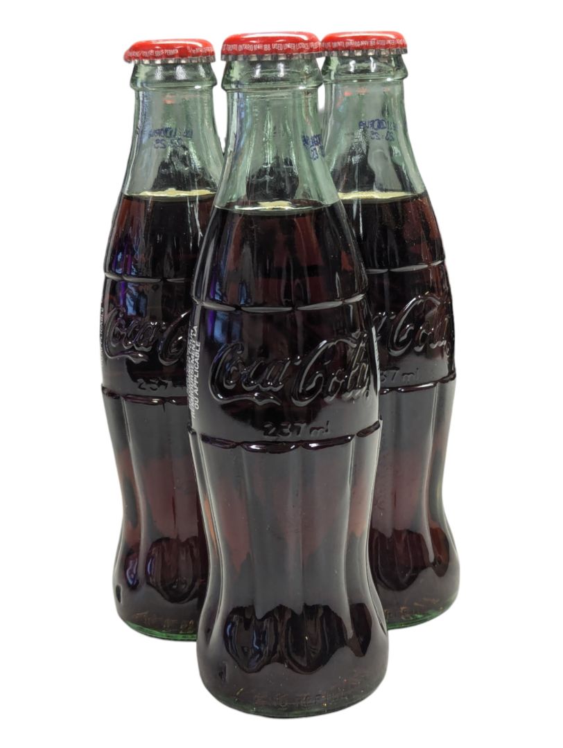 Lot of 3 Classic Coca-Cola Bottles