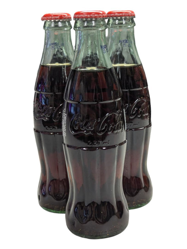 Lot of 3 Classic Coca-Cola Bottles