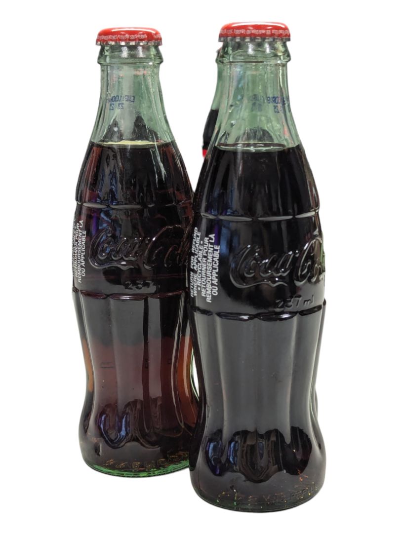 Lot of 3 Classic Coca-Cola Bottles
