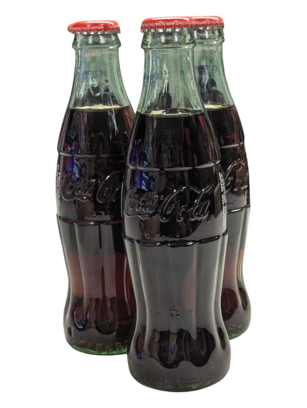 Lot of 3 Classic Coca-Cola Bottles