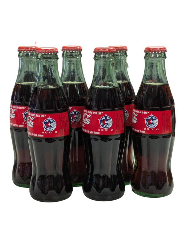 Lot of 6 Classic NHL All-Star Coca-Cola Bottles