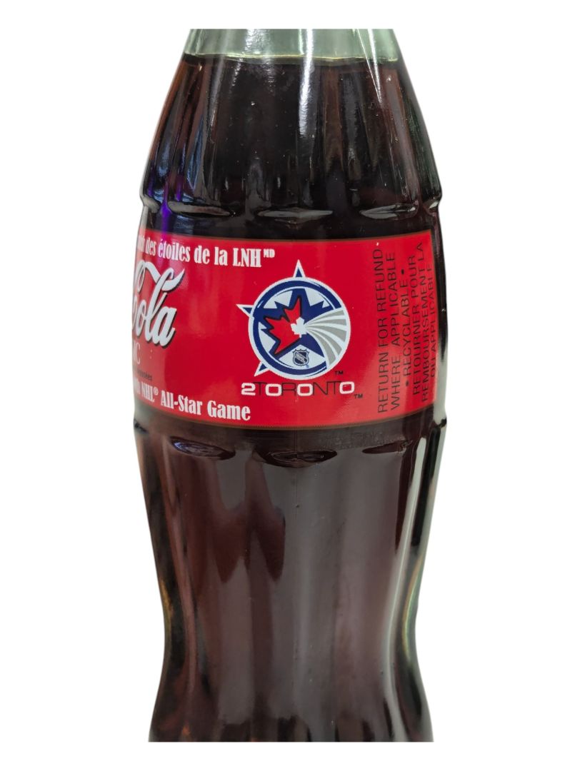 Lot of 6 Classic NHL All-Star Coca-Cola Bottles