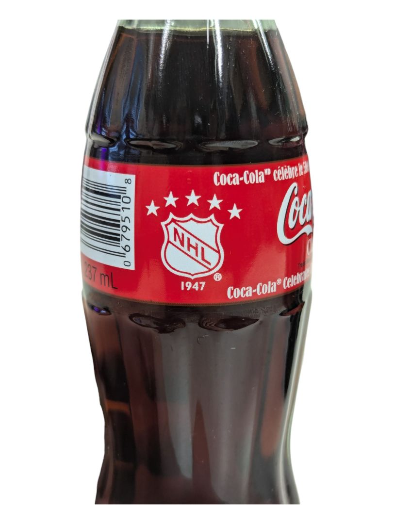 Lot of 6 Classic NHL All-Star Coca-Cola Bottles