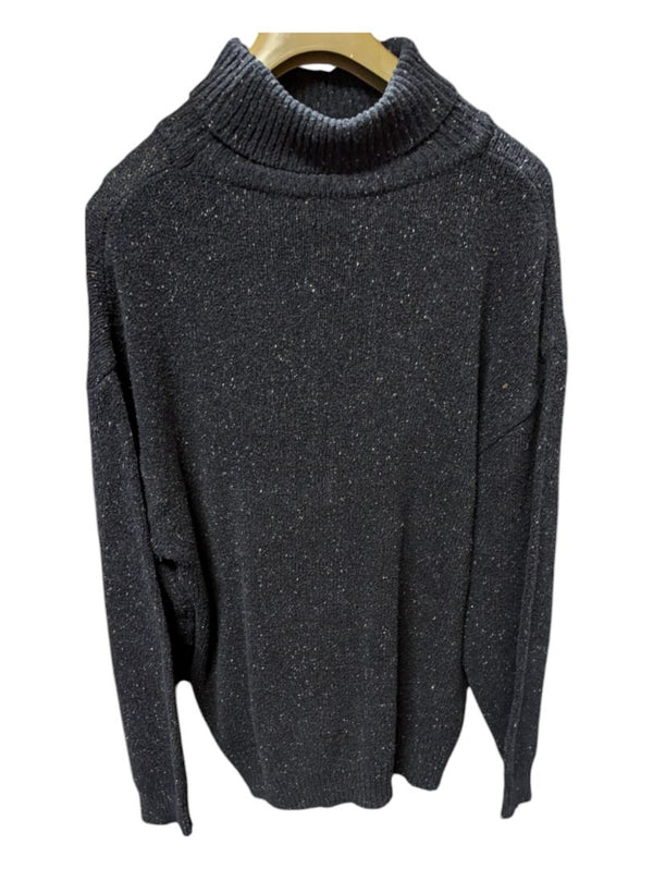 Grey Blue Rodeo Turtleneck Sweater