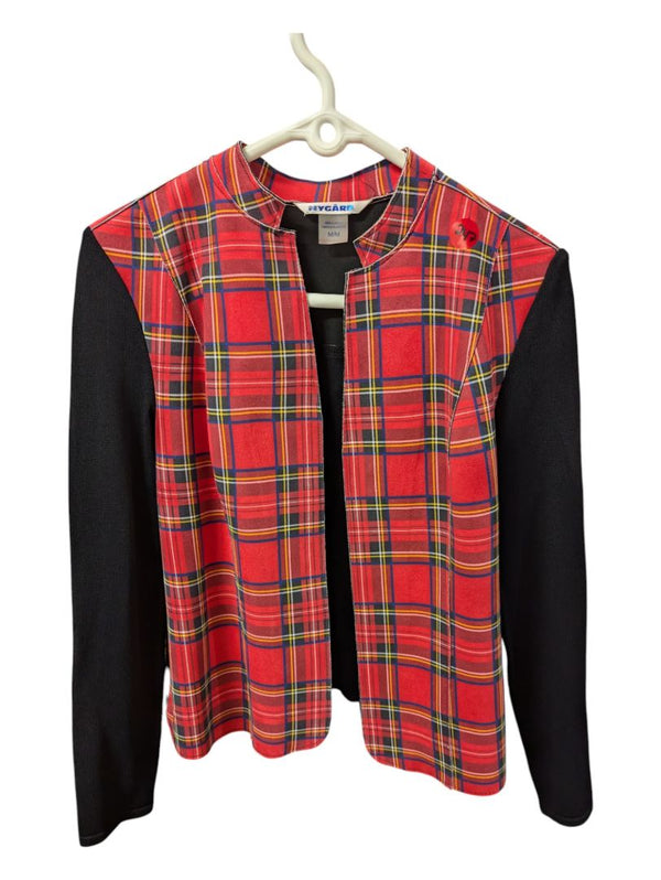 Red Plaid & Black Nygard Blazer, M