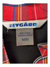Red Plaid & Black Nygard Blazer, M