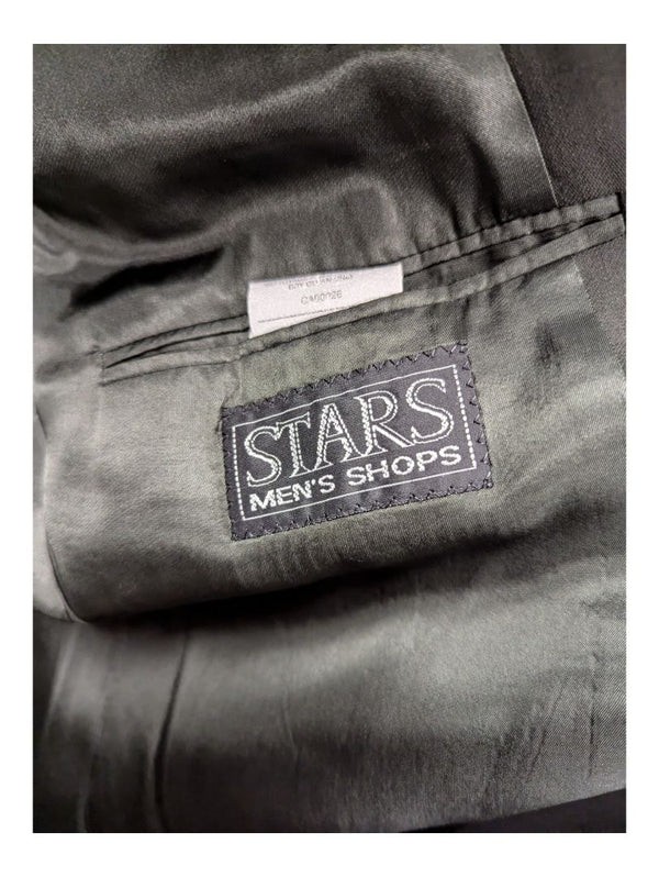 Dark Green Stars Suit Set with Perry Ellis Tie