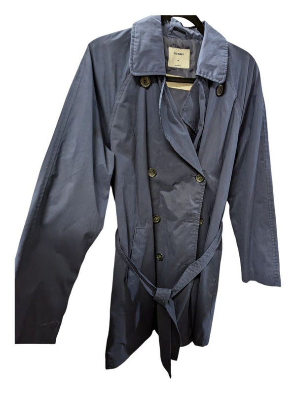Old Navy (M) Navy Blue Trench Coat