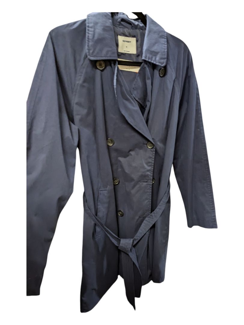 Old Navy (M) Navy Blue Trench Coat