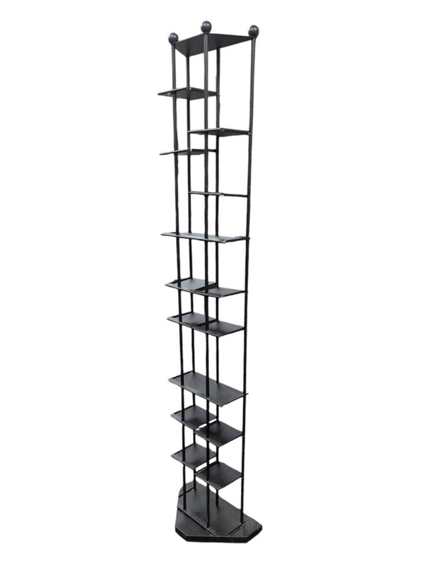Black Metal Display Shelf 10" x 16" x 69"