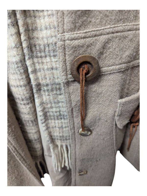 Medium Beige Jacket w Scarf